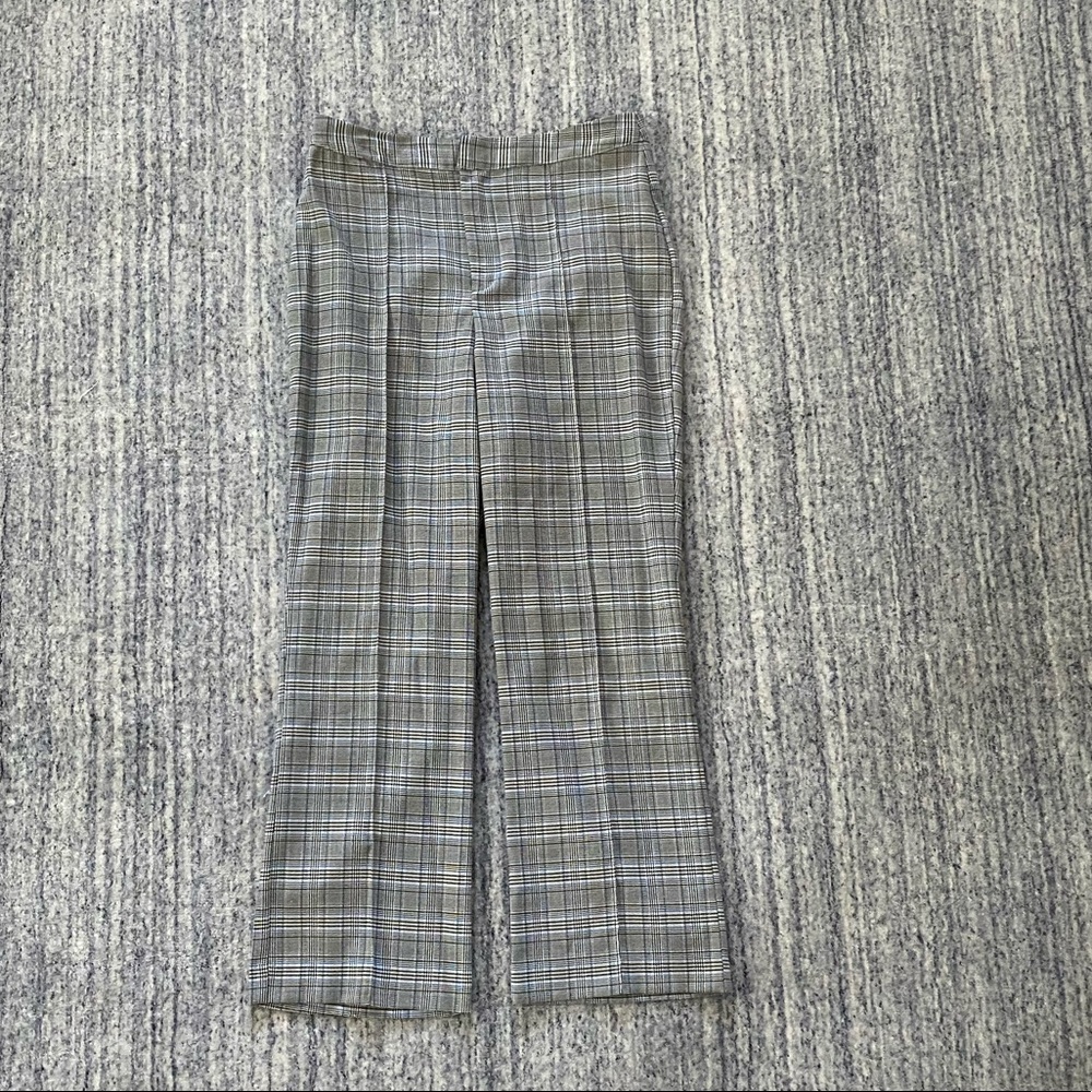 Cropped flare trousers